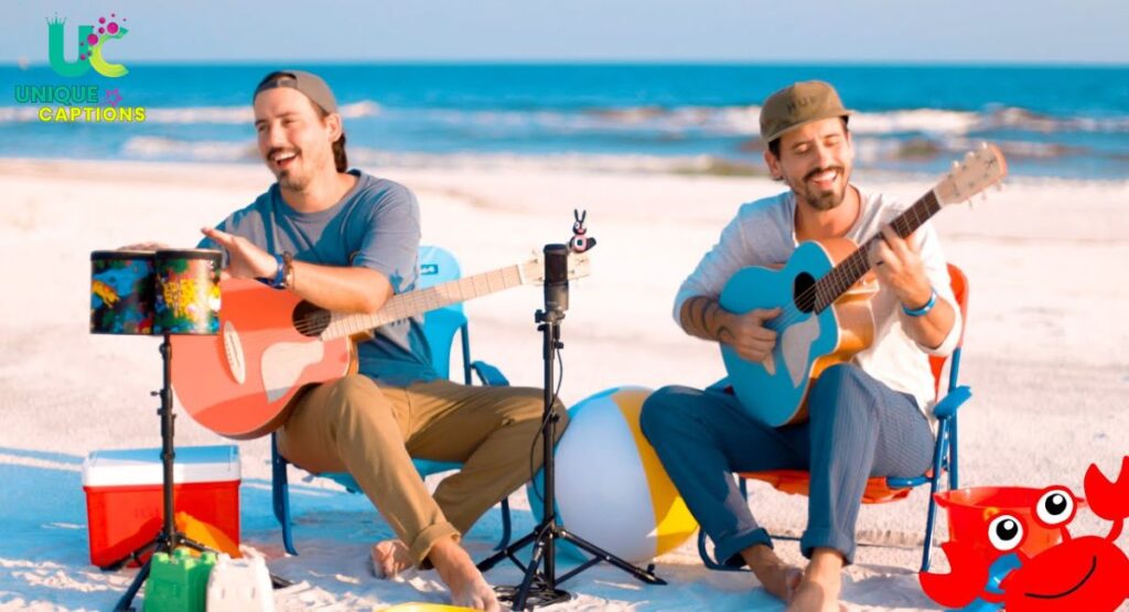 Classic Beach Songs Used as Captions