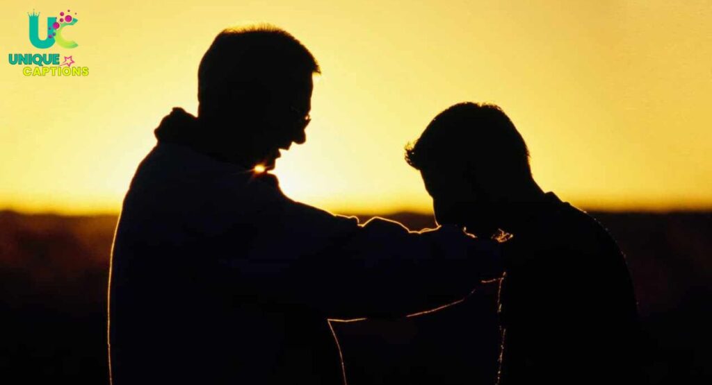 Emotional Father and Son