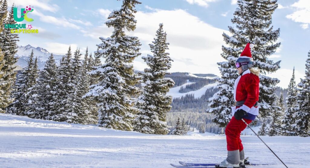 skiing winter Christmas