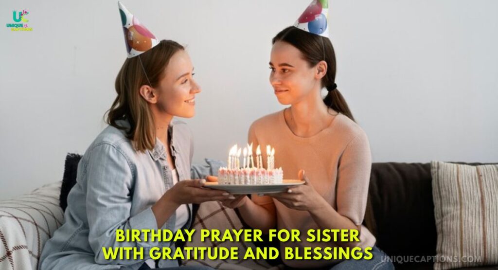 Birthday Prayer for Sister