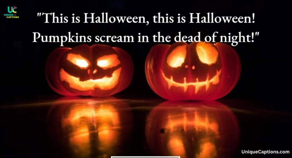 Halloween quote captions