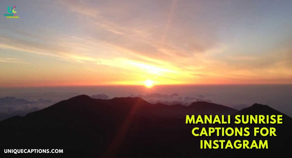 Manali Captions for Instagram