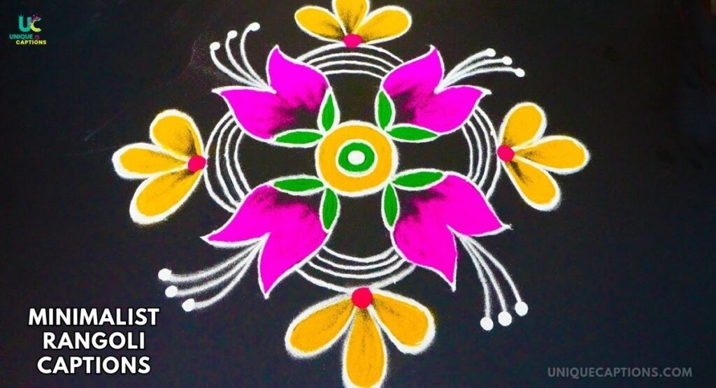 Rangoli Captions