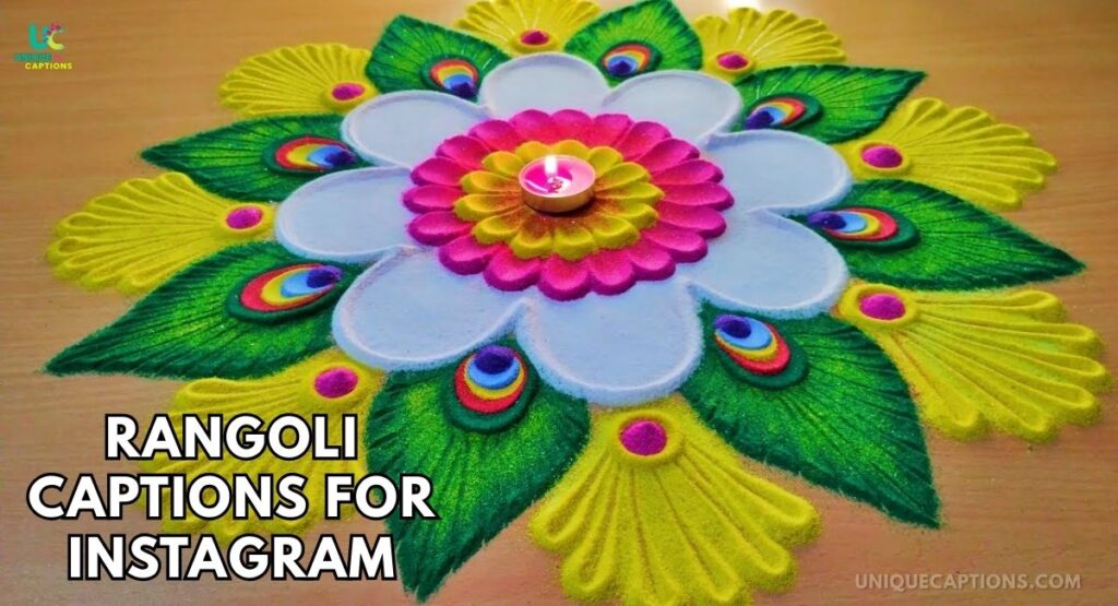 Rangoli Captions