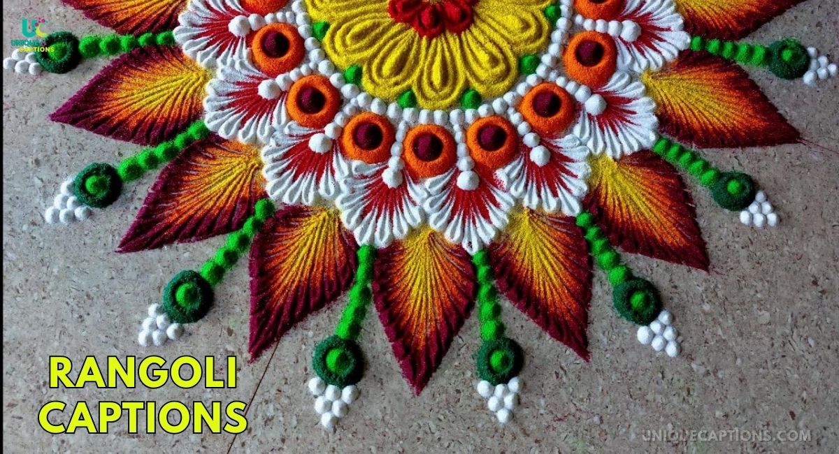 Rangoli Captions