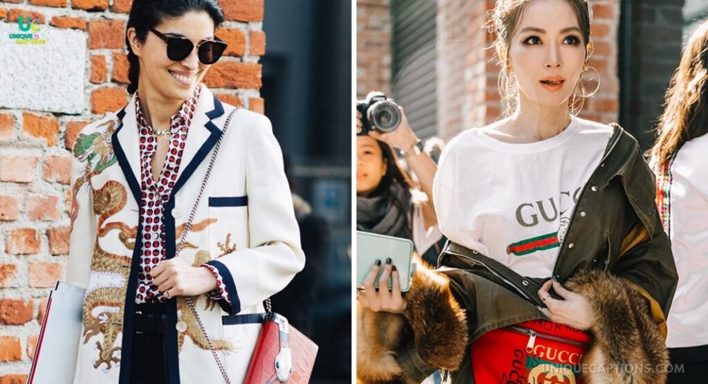 Gucci Outfit Captions