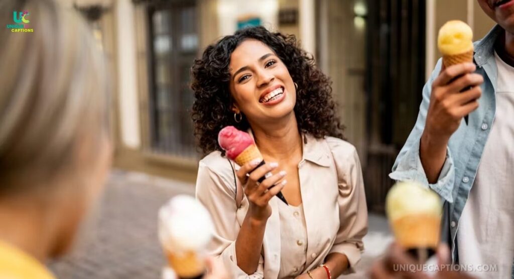 Ice Cream with Friends Captions