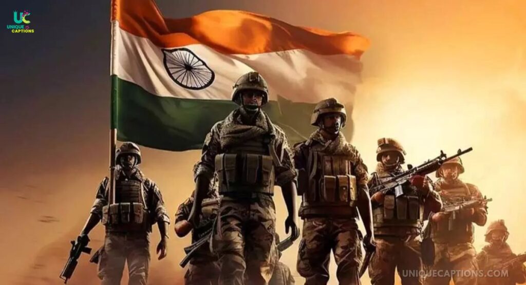 Indain Army Captions