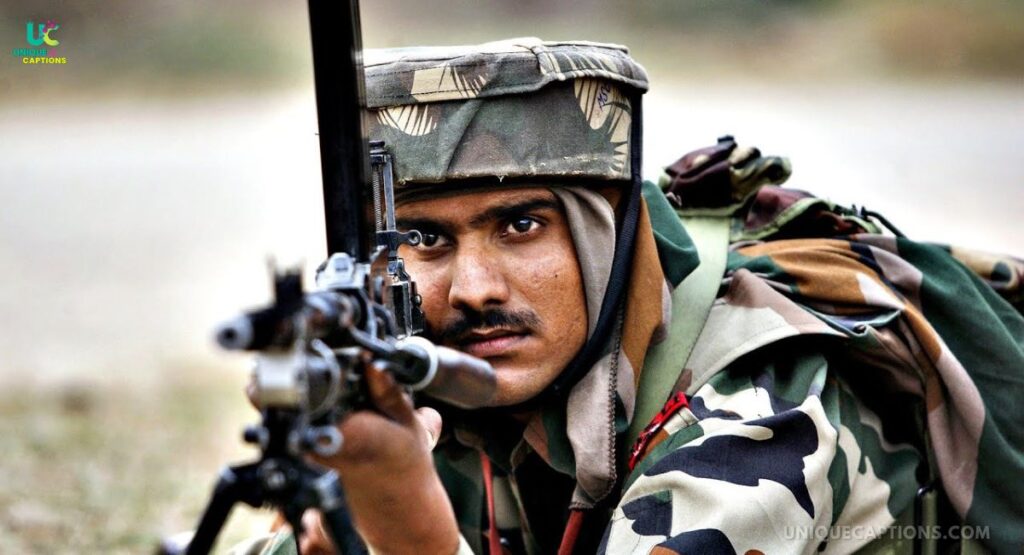 Indain Army Captions