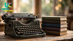 National Authors Day Quotes — vintage typewriter beside a stack of classic books