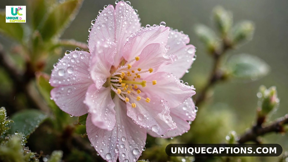 Birthday prayer for sister spiritual growth with blooming flower and dew