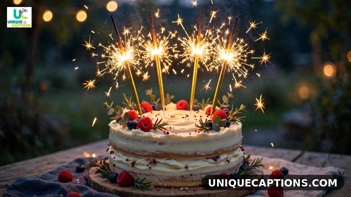 Birthday prayer for sister successful new year with cake and sparklers