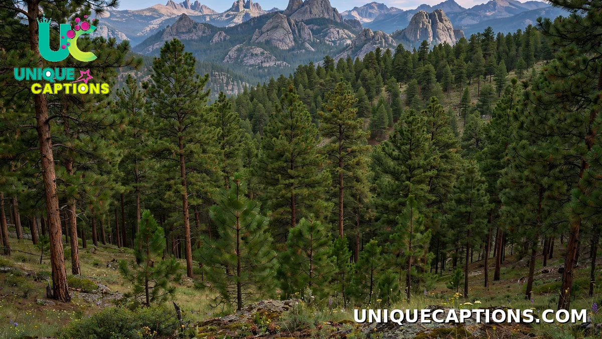 Black Hills pine forest landscape South Dakota