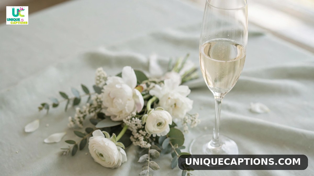 Short bridal shower captions - minimalist bridal shower details
