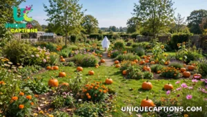 Friendly ghost costume standing in a garden on Halloween