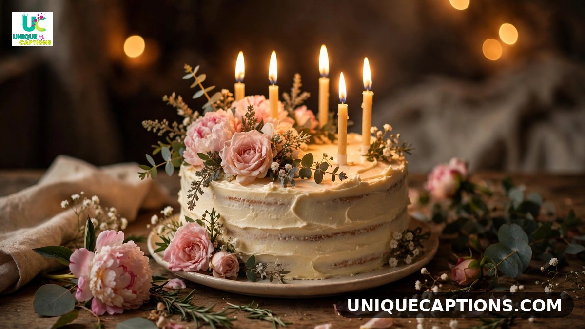 Emotional Birthday Prayer for Sister with candlelight cake and flowers