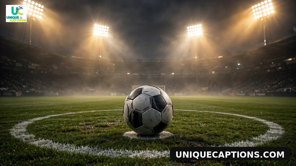 FIFA Club World Cup captions - football on the center spot before kickoff