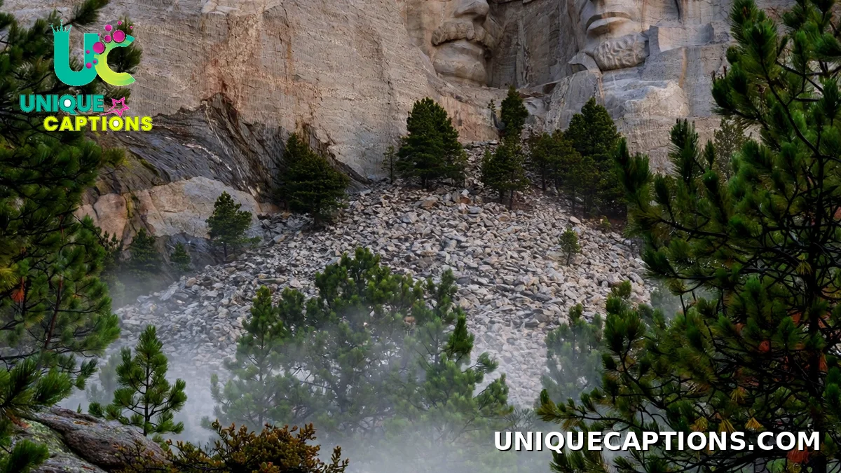 dramatic dawn view of Mount Rushmore faces