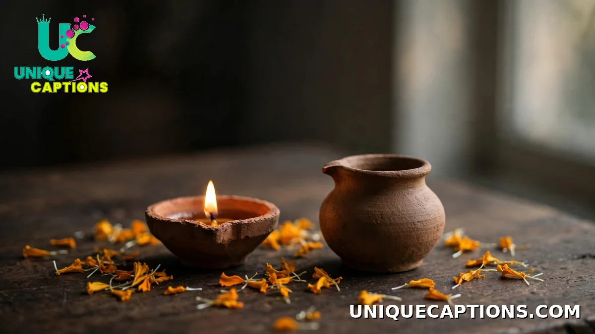 अंधेरे में जलता दिया और मिट्टी का करवा
