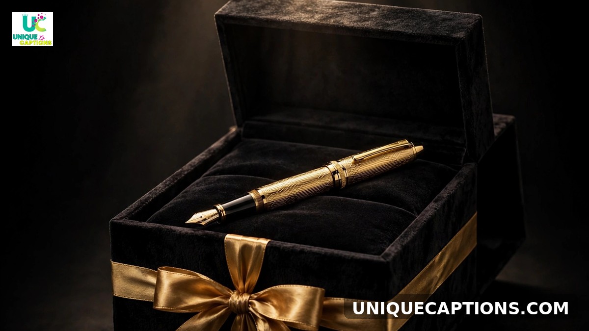 Limited edition captions - exclusive product in black velvet gift box with gold ribbon