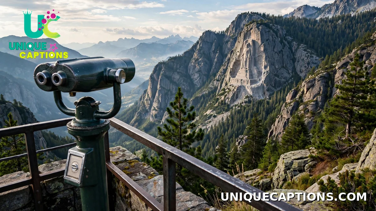viewing binoculars at Mount Rushmore overlook