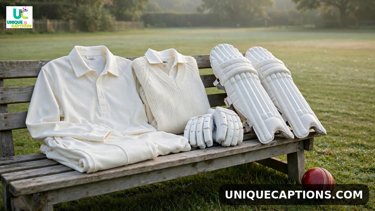 Rohit Sharma Test cricket captions - white cricket kit and red ball in morning light