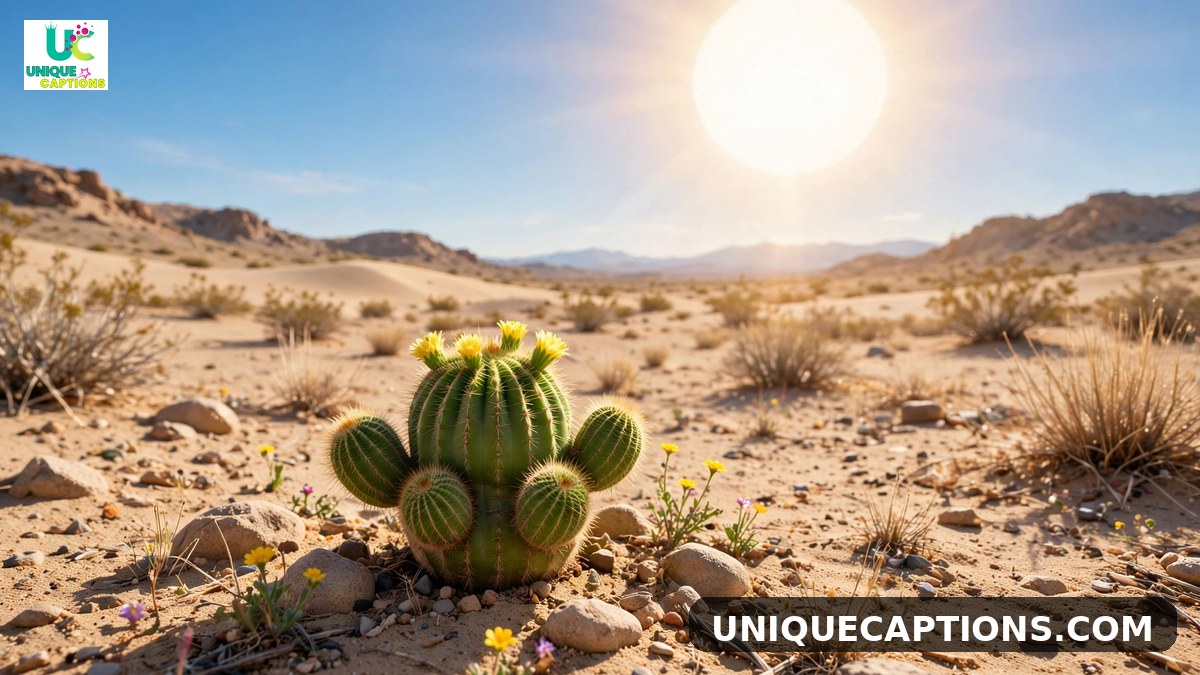 Saguaro cactus Tucson captions - tall saguaro against a deep blue desert sky