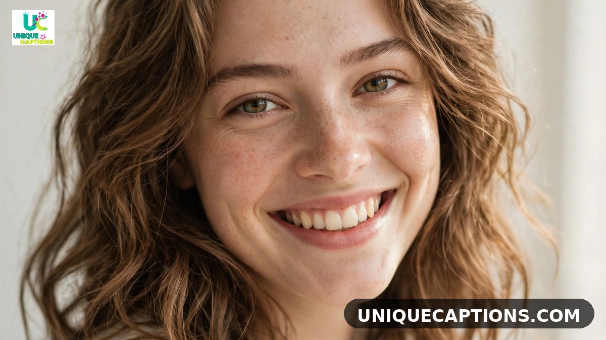 One word comments for sister pic on Instagram - smiling young woman close-up portrait