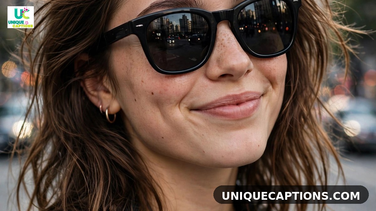 Savage but loving comments for sister pic on Instagram - confident woman with sunglasses